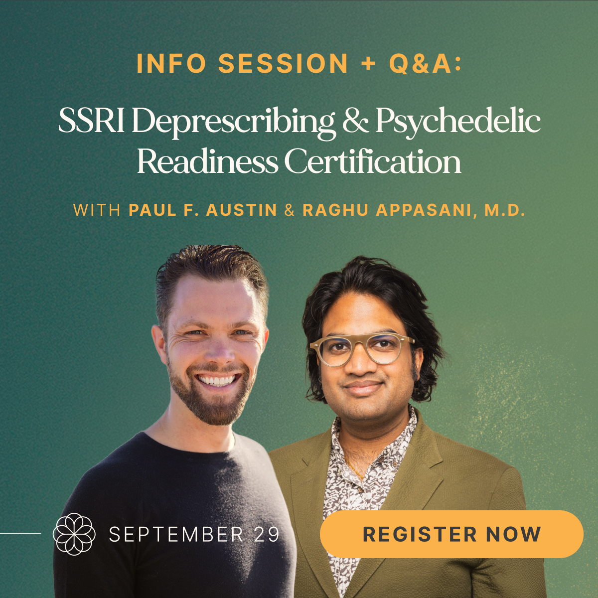 SSRI Info Session - Popup